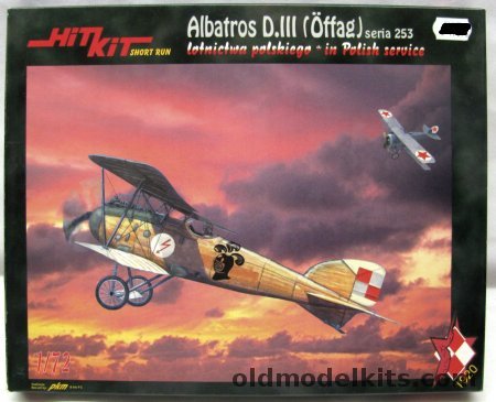 Hit Kit 1/72 Offeag Albatross D.III (DIII/D-III) Series 253 (1920) - Polish Air Force, HK006 plastic model kit